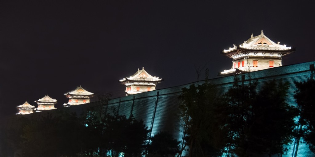 City Wall by night, Datong, China, May 2017. #409